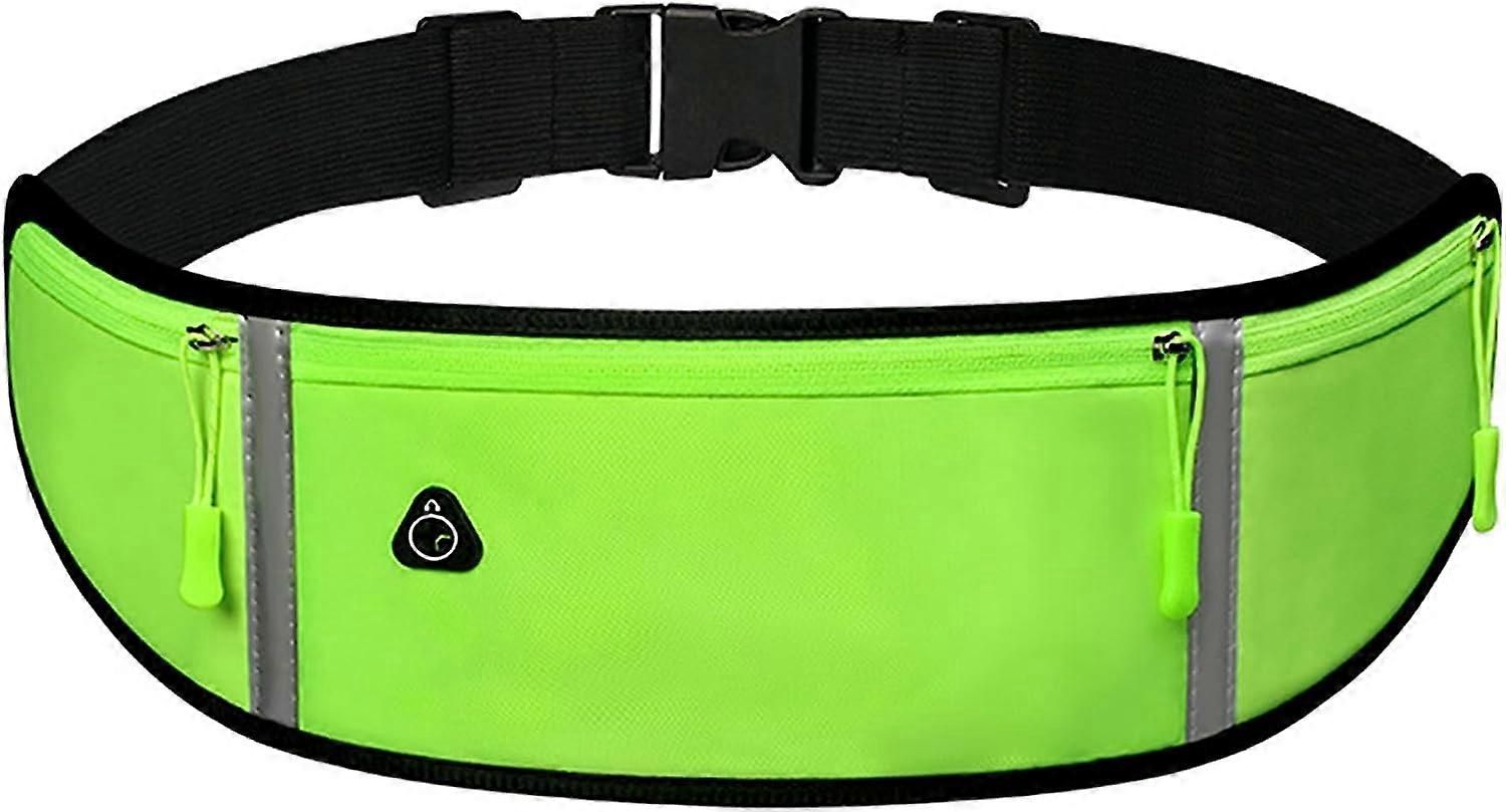 Running Belt Bags, Waterproof Reflective Running Belt with Headphone Plug, Running Belt with Adjustable Elastic Band,2024 Ping