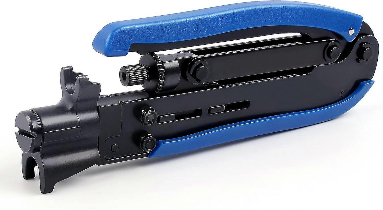 F-Connector Tool, Coaxial Tool Adjustable Compression Tool,Cable Connector Tool Hardened Steel Construction with Black Oxide Finished,2024 Ping