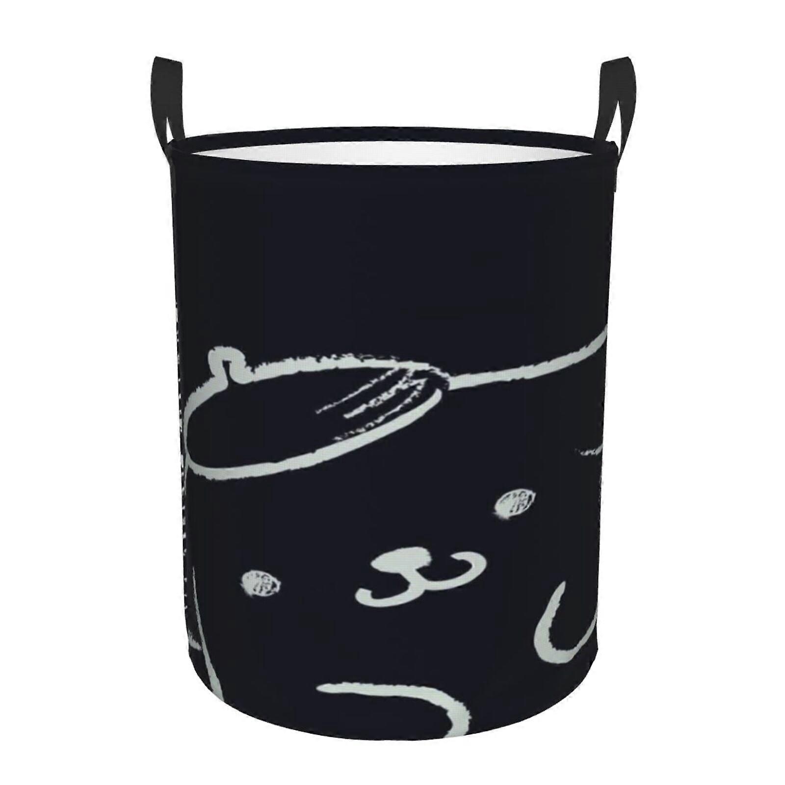 Pompompurin 3d Graphic Flame Laundry Basket Fire Flame Clothes Hamper Storage With Handle-SYS28600
