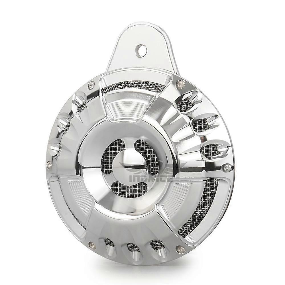 クロームメッキCNCカットハーレーホーンカバーキットハーレーFLTツーリングビッグツインFLHR FLHX FLTR FLHT 91-20用