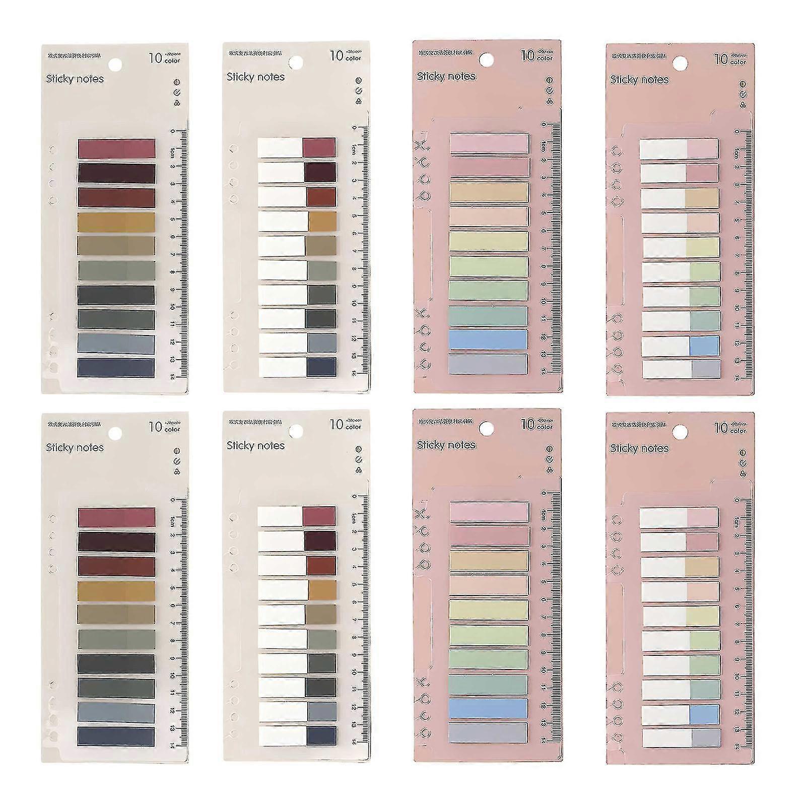 Colored Sticky Tabs, 1600pcs Index Tabs Writable Page Markers For Reading Notes And Student Teacher Supplies (mixed Colors)