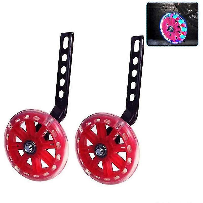 Bicycle Flash Training Wheels For Kids Bike Stabilizers Support Wheels