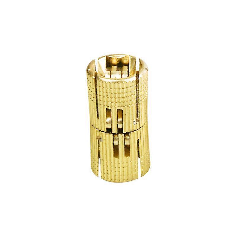 4-pack Hidden Brass Barrel Hinges Cylindrical Invisible Concealed Furniture Hinges