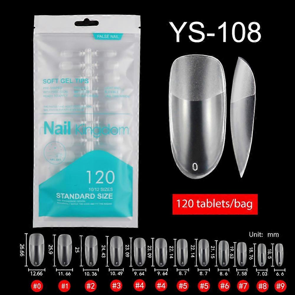 120pcs Nail False Tips Mould Quick Building Mold Tips Nail Dual Forms Finger Extension