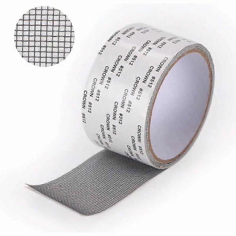 Adhesive Mosquito Net Repair Tape - Mosquito Net Repair Patch Window Repair Adhesive Mosquito Net Kit Repair Mosquito Net 5CM x 2m (gray)