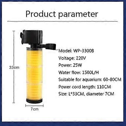 Multifunctional Aquarium filter Filter for fish tank Built-in for aquarium sponge Submersible pump oxygen pump
