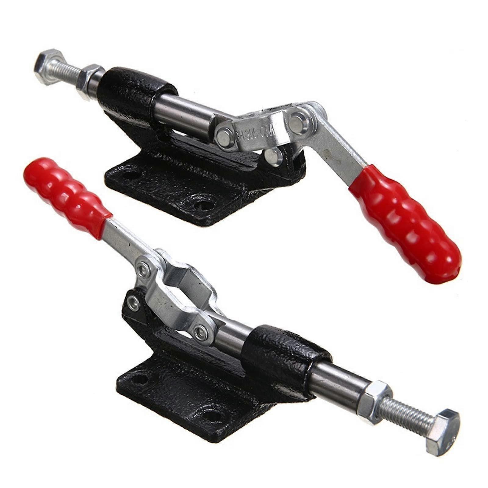 Toggle Clamps,2 Pieces Hold Push Pull Action Hand Tool Toggle Hand Tool Quick Release Manual Clamp Latch Horizontal Lever Clamp Quick Release Bar (227