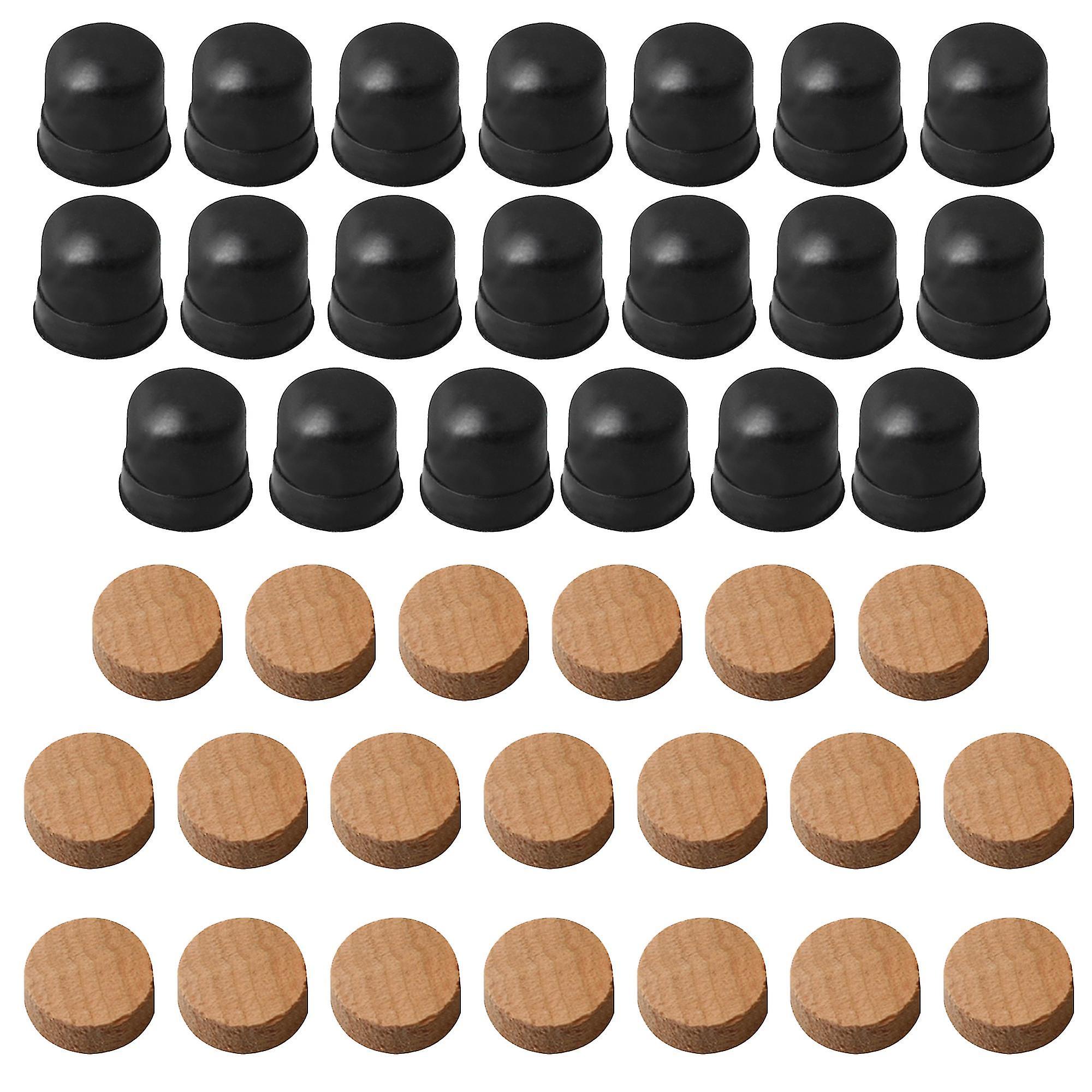 Pièces de rechange d’instrument en laiton 40pcs Liège trompette Waterkey Spit valve avec pointe de pare-chocs de trombone en caoutchouc