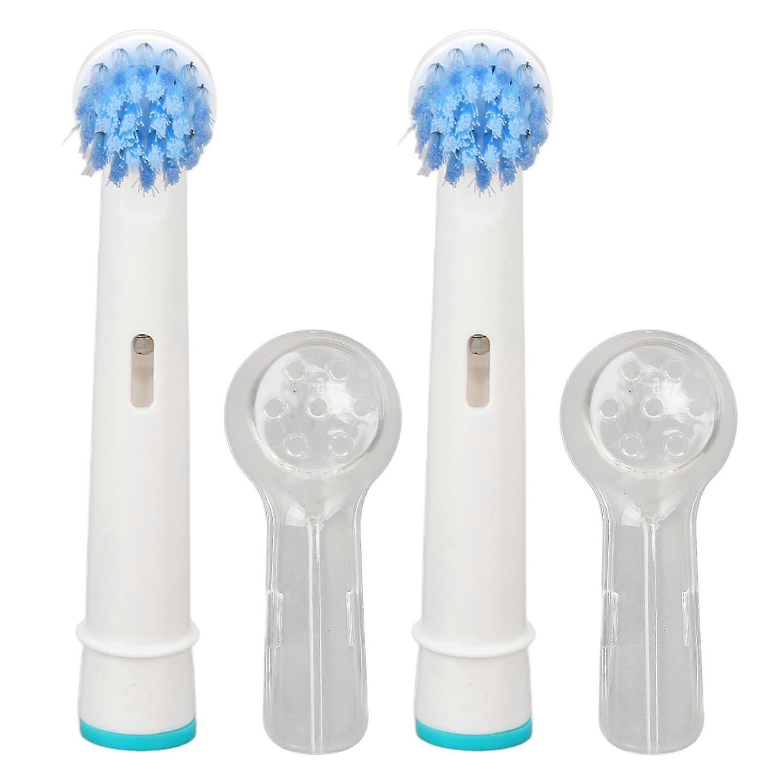 2pcs Electric Tooth Brush Head Deep Cleaning Refill Brush Heads Portable Toothbrush Replacement Daily Cleaning Type