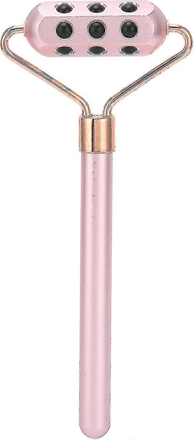 Face Roller, Germanium Roller, Portable, Handheld Face Roller (pink) (1pcs)