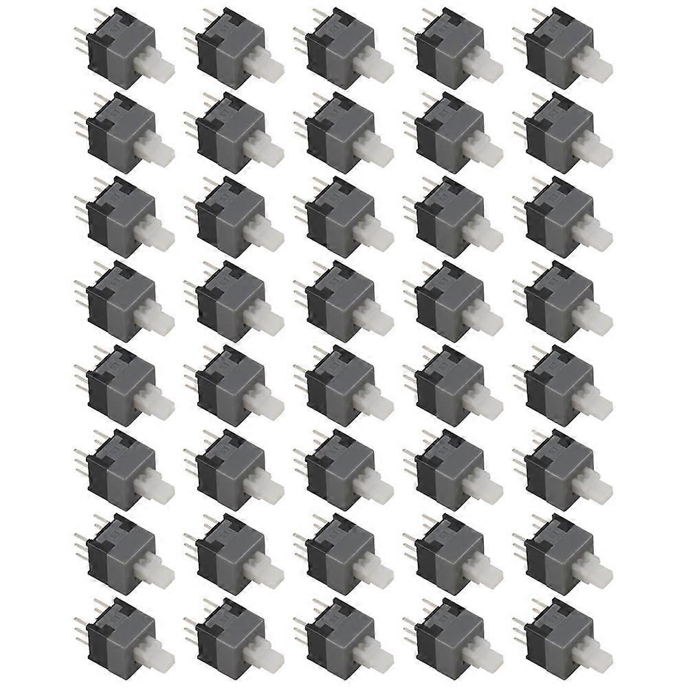 Interruptor de botón pulsador táctil DPDT de enclavamiento de tacto de 6 pines 40 piezas