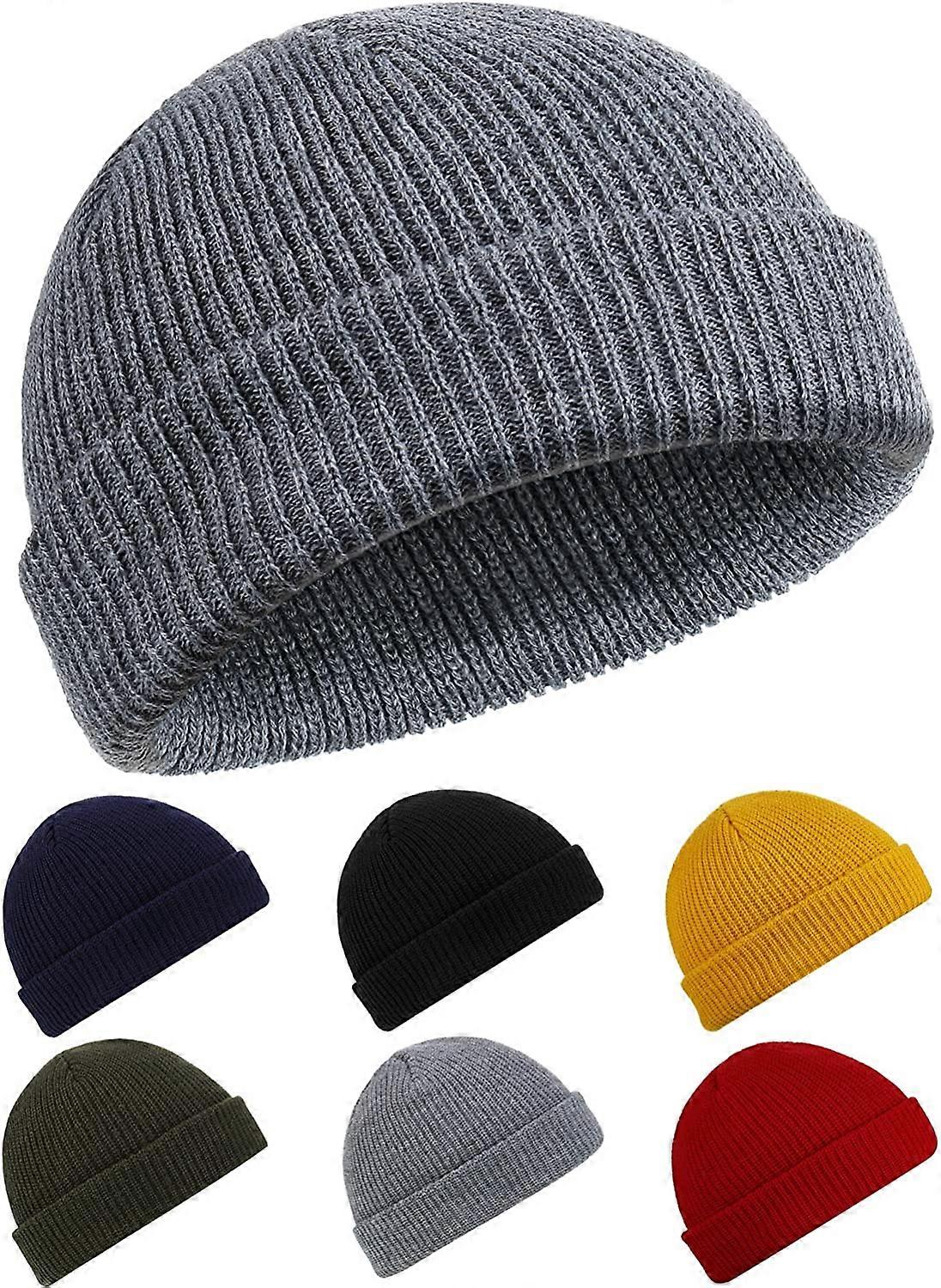Trawler Beanie Watch Hat Roll-up Edge Skullcap Fisherman Beanie for Men Women