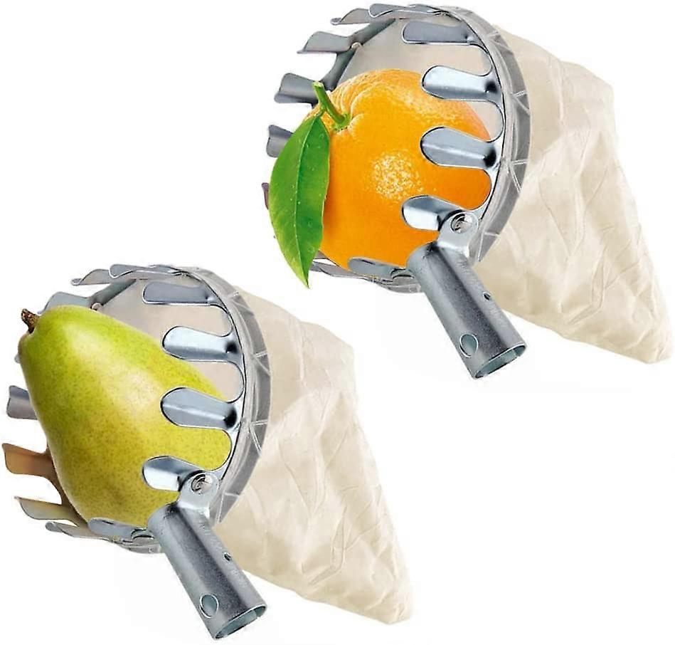 Fruit Picker 140mm, Metal Fruit Picker, Fruit Pickers, Gardening Picking Tool, Tree Fruit Head Pickers Claw Bag Collecting Tools for Harvesting Apple