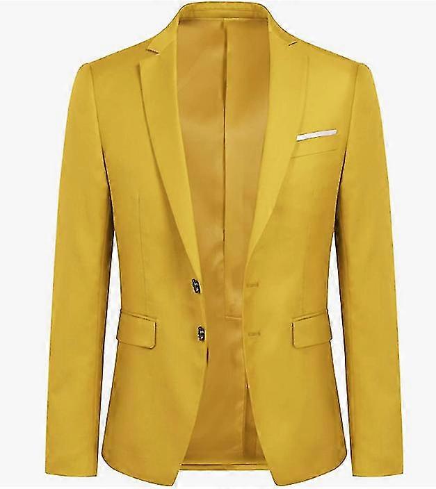 גברים ' s עסקים בלייזר מוצק סלים ז'קט התאמה