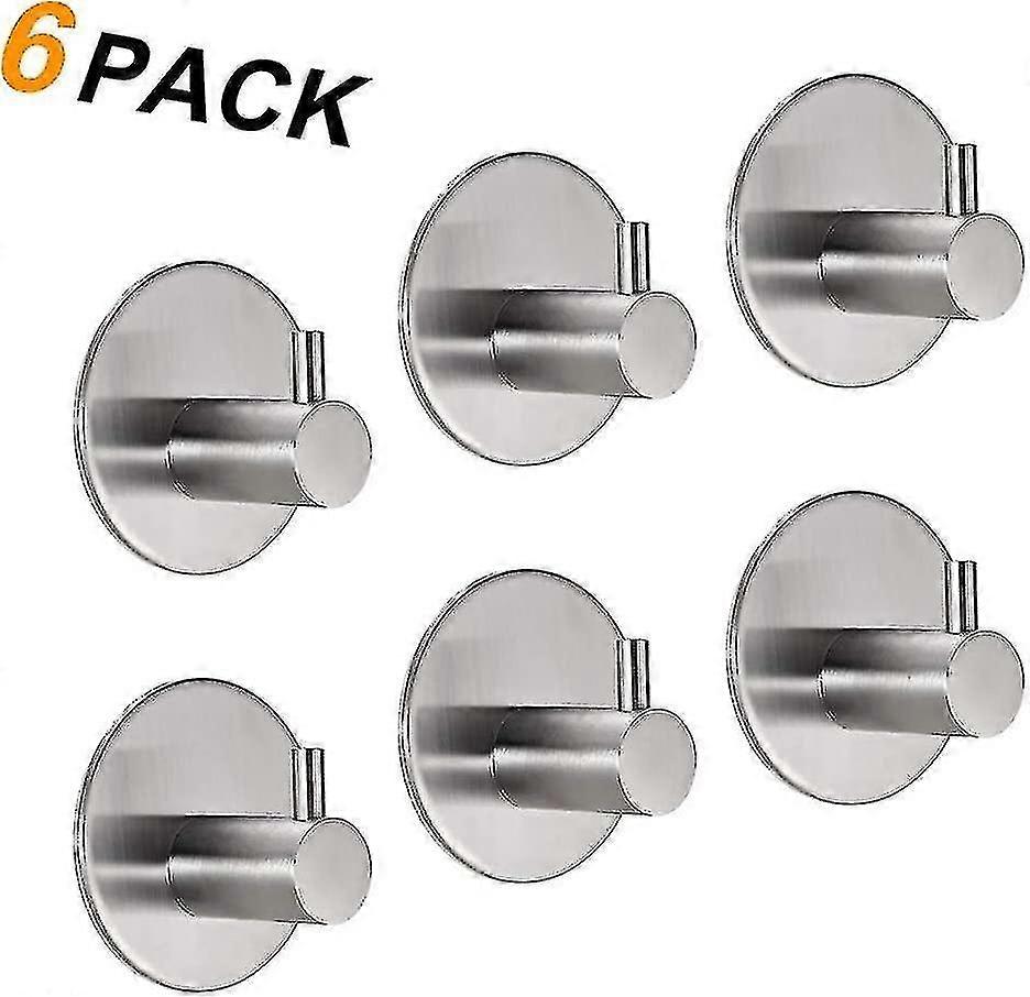 Individual Pack Self Adhesive Towel Hooks, Bathrobe Hooks, Wall Hooks, Stainless Steel With Self Adh