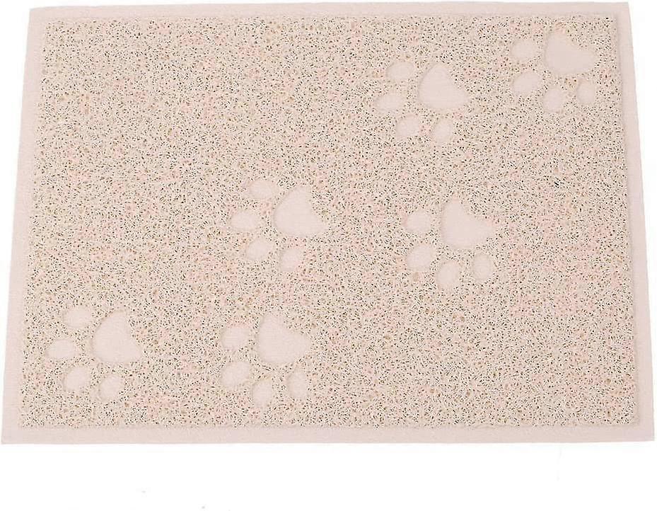 High quality elastic PVC waterproof garbage bin mat Garbage bin mat -30 X 40cm (beige)