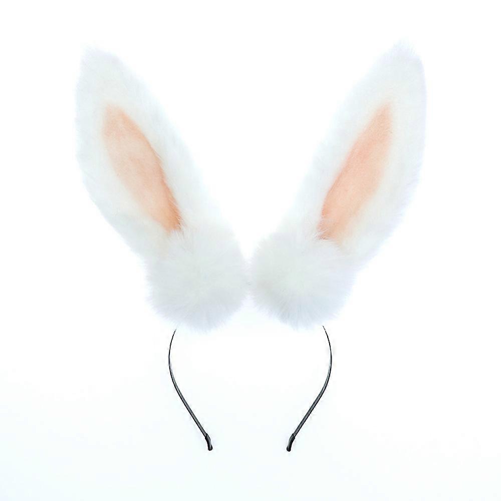 Plush Furry Bunny Headwear - Artificial Rabbit Ear Headband