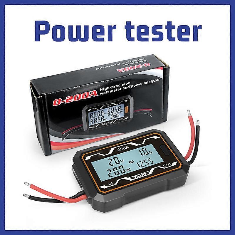 200A High Precision RC Watt Meter And Power Analyzer Multifunctional Battery Tester Backlight LCD Electric Analyzer Digital Tool