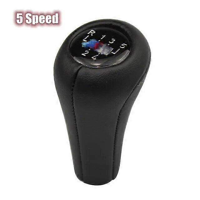 1Pc Car Gear Shift Knob Leather For BMW 1 3 5 6 Series E30 E36 E39 E46 E60 E81 E82 E87 E90 E53 E84 E83 5/6 Speed X1 X3 X5 M
