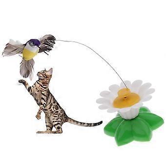 Lebendige lustige rotierende elektrische Katze Spielzeug für Kätzchen Katze Welpe Kolibri