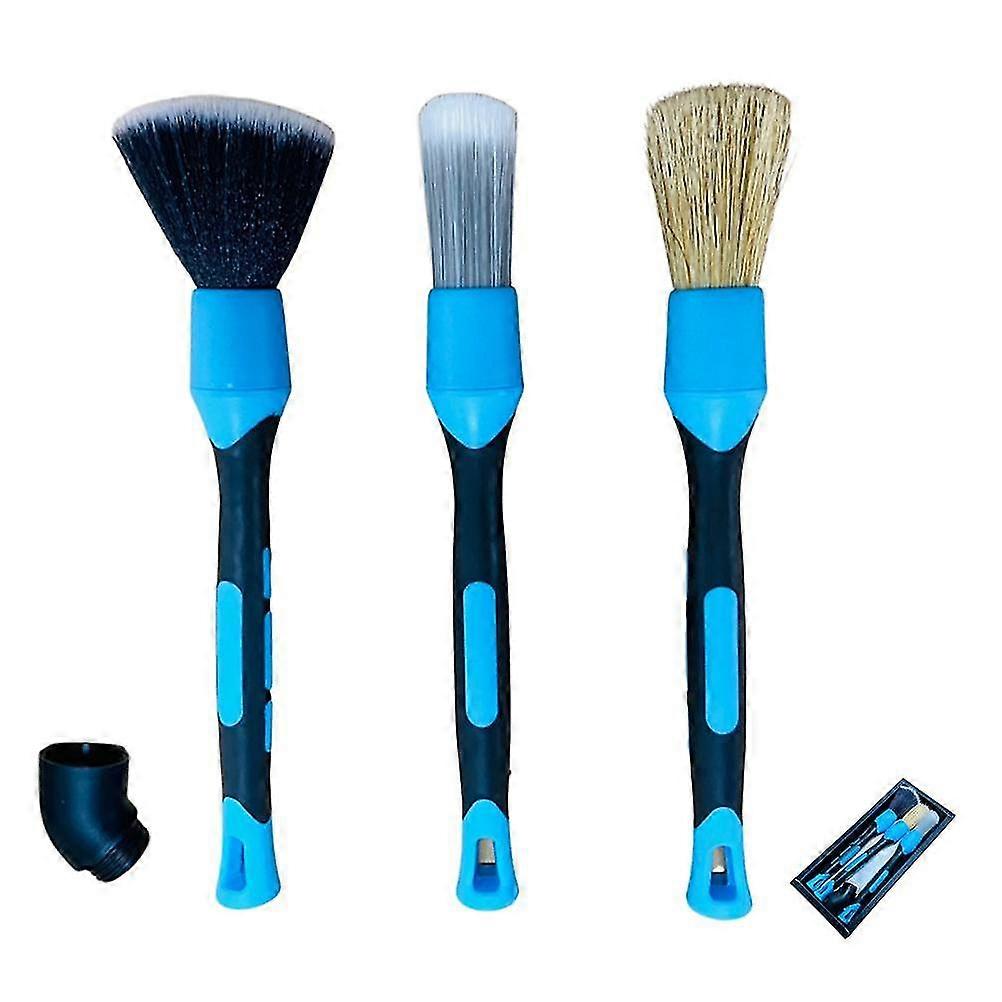 Car Cleaning Brush Set - Soft Scratchless Brushes for Dashboard and Car Detailing