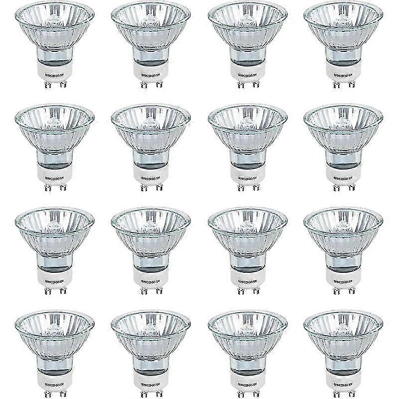 Gu10 Halogen Bulbs, Gu10 Base, 50W, 400Lm, Warm White 2800K, 38 Beam, Dimmable, Led Spot Light Bulbs With Glass Finish For Home Landscape Track Lighti