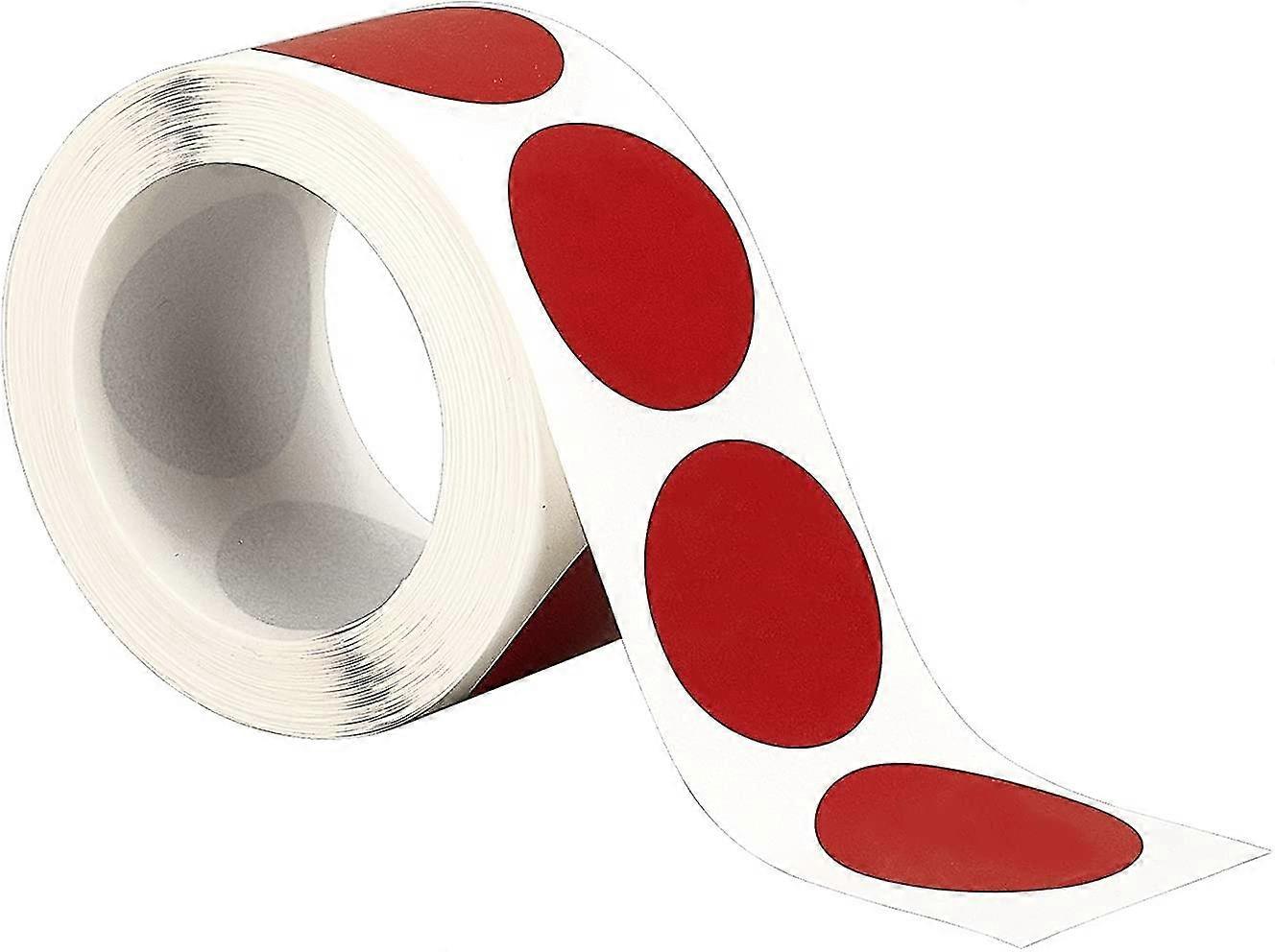 500pcs/roll Scratch Off Sticker Round Labels(red)