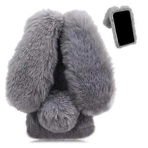 Case For Samsung Galaxy A35 5G Autumn And Winter Lovely PlushRabbit Rabbit FurProtection PlushCase