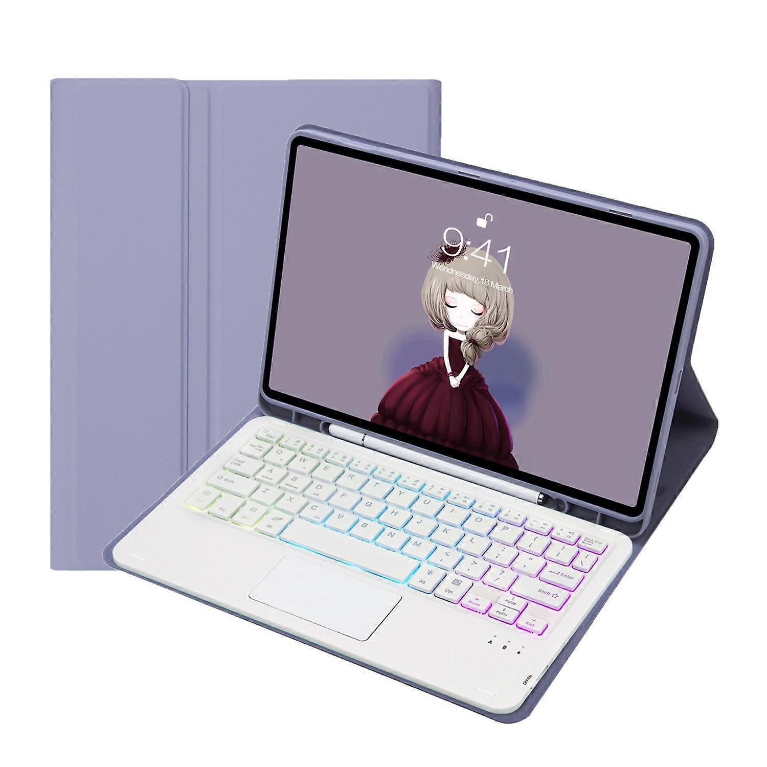 Keyboard Leather Case For Samsung Galaxy Tab S6 Lite
