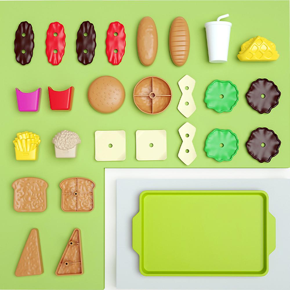 ミニバーガーは、子供のための家のキッチンおもちゃシミュレーションキッチンウェア調理スナックをプレイ