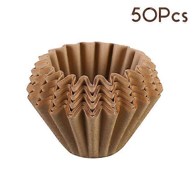 50 Pcs Wave Coffee Dripper Hand Brewed Coffee Filter Paper Crystal Eye Pour Over Coffee Filter PCTG 1-2 Cake Bowl Filter Cups