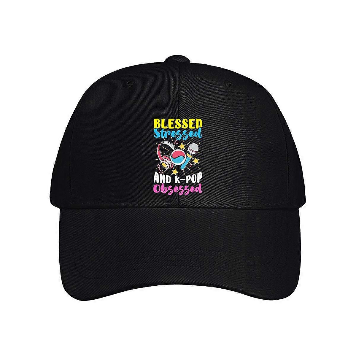 Blessed Stressed K-pop Obsessed Baseball Cap