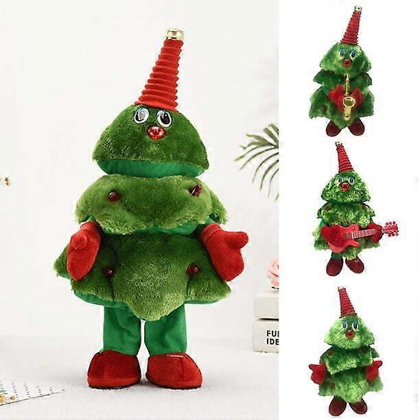 SYNGENDE OG DANSENDE JULETRELEKER SPILLER GITAR/SAKSOFON