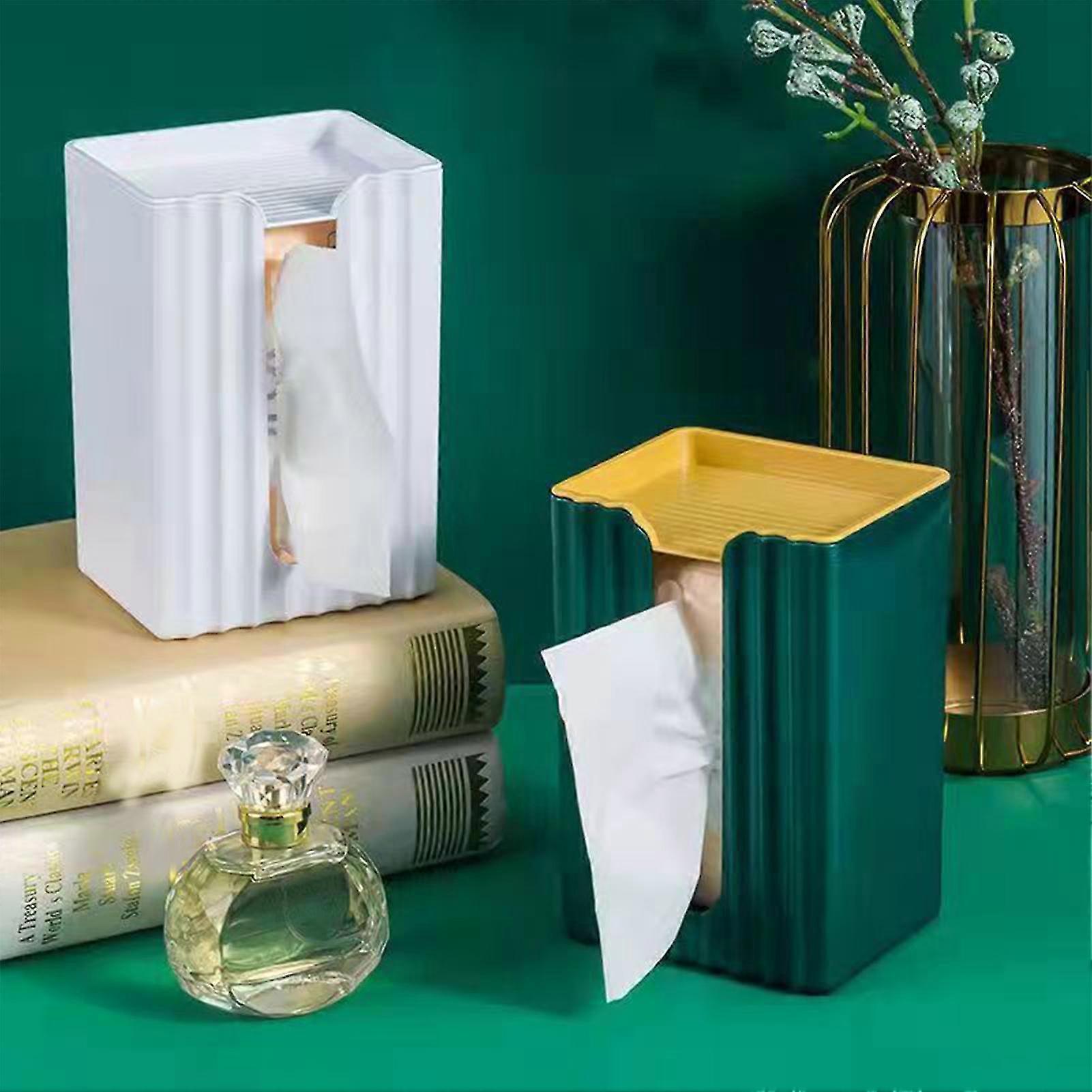 Wall Mounted Tissue Box With Shelf Self Adhesive Bathroom Tissue Box