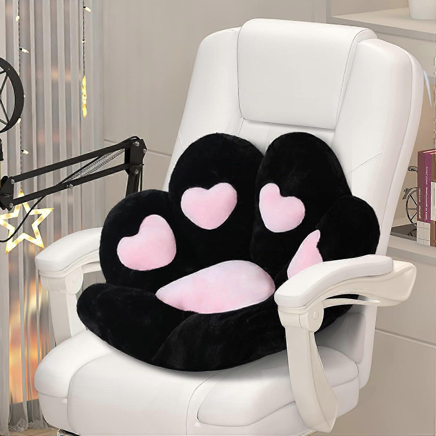 Cute Cat Paw Plush Pillow, Soft and Cozy Sofa Cushion/Office Chair Seat Cushion Lazy Couch Bear Claw Chair Cushion for Chairs, Home, Bedroom Shops and