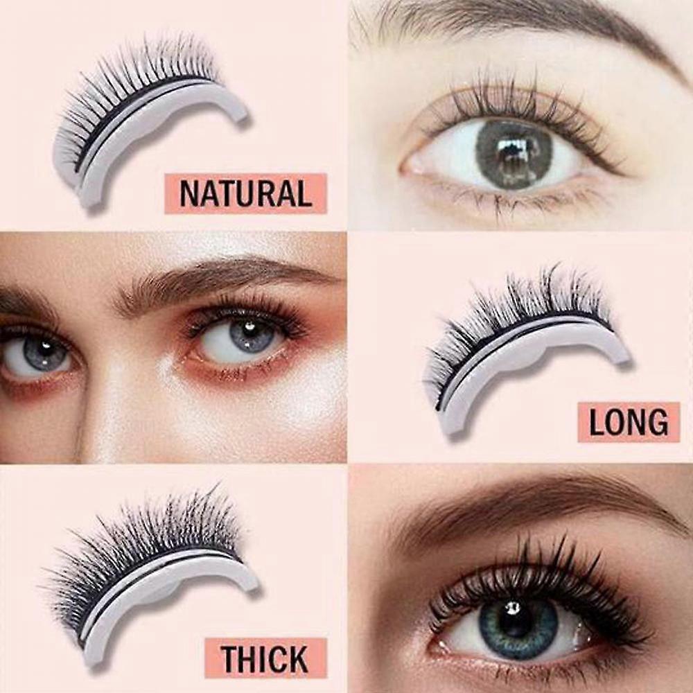 1 paire de cils autocollants réutilisables KKJ