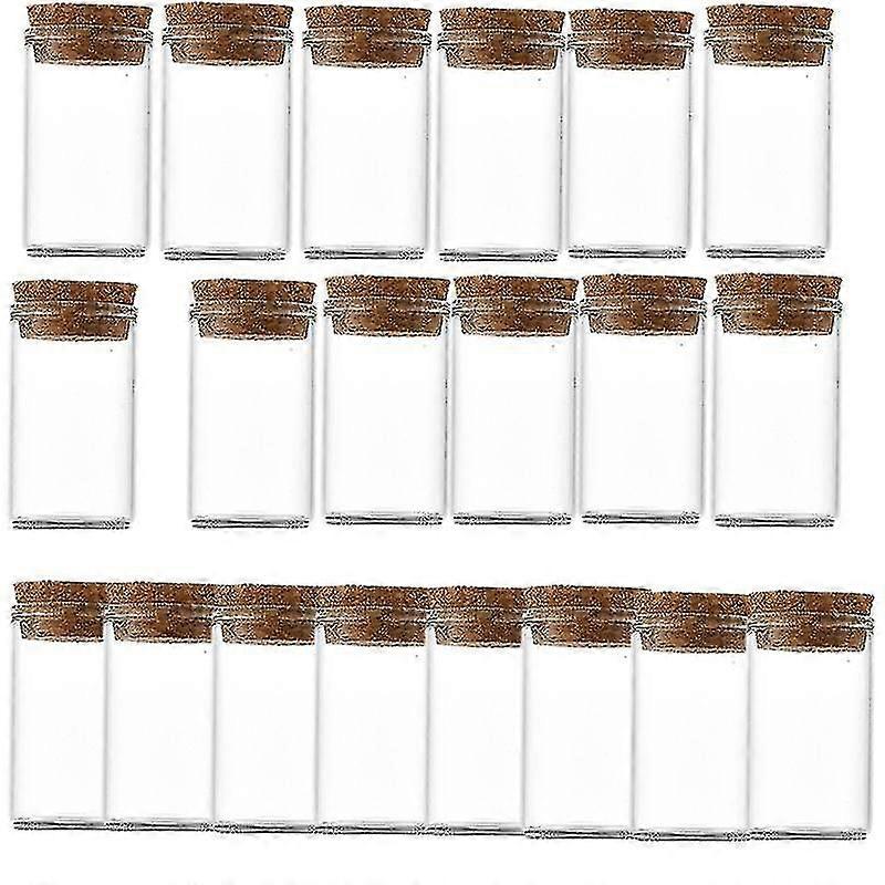 22pcs/10pcs Cork Glass Bottles Transparent Tea Storage Jars Mini Empty Bottle Tea Subpacking Bottles For Home Party