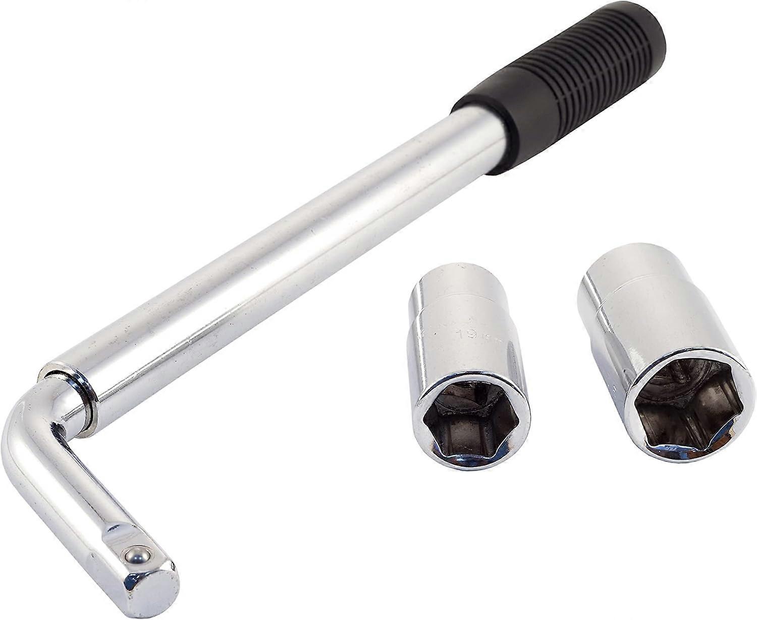 Extendable Handle - Socket Sizes: 17mm, 19mm, 21mm, 23mm - Compatible with All Standard Vehicles