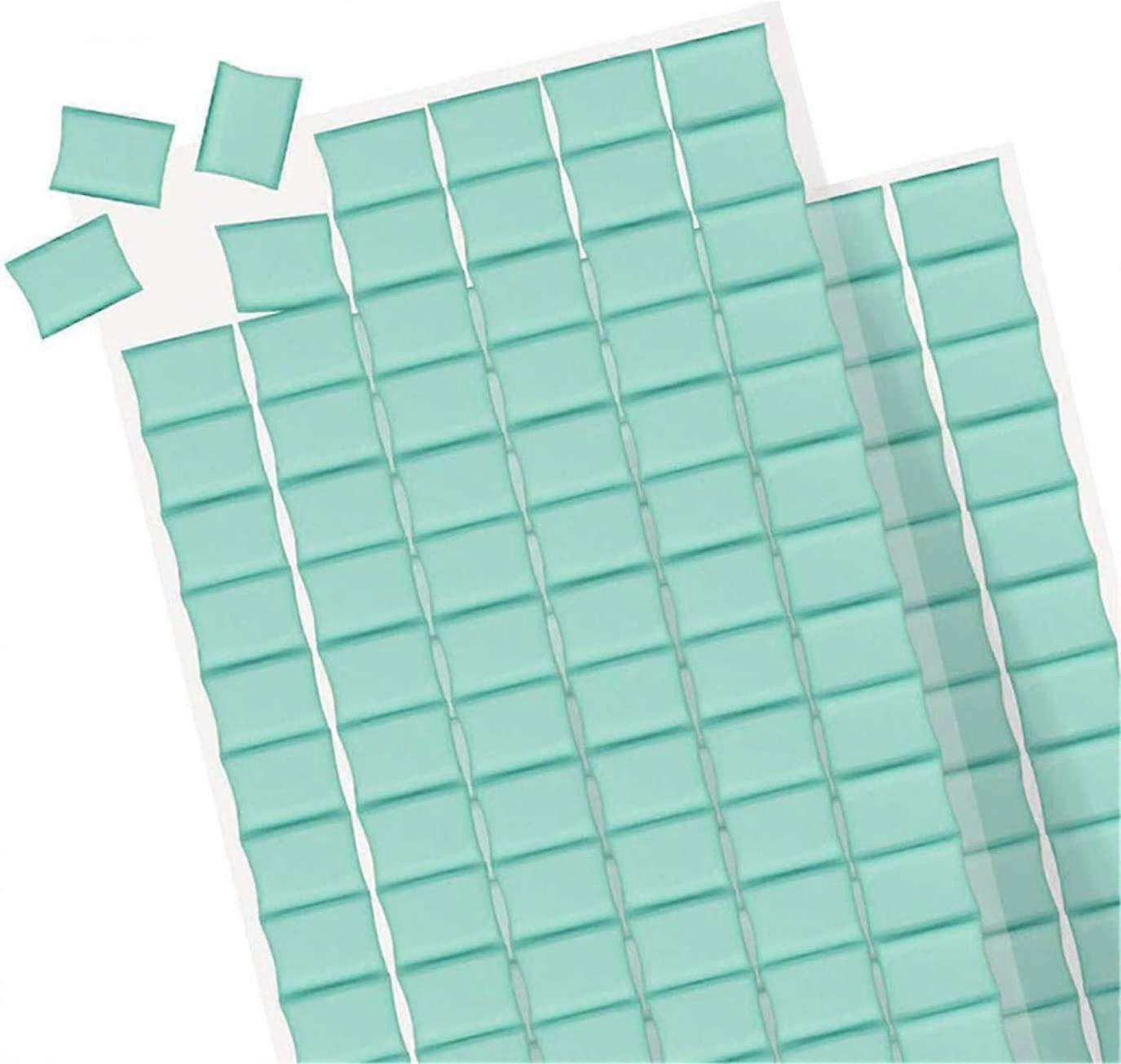 معجون ملصق قابل لإعادة الاستخدام - 102 قطعة معجون صور لاصق أخضر قابل للإزالة للملصقات والصور والتركيب وفن الأظافر والتصوير الفوتوغرافي