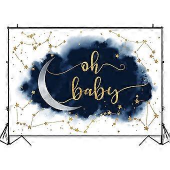 Celestial Baby Shower Backdrop for Boy's Baby Shower Party