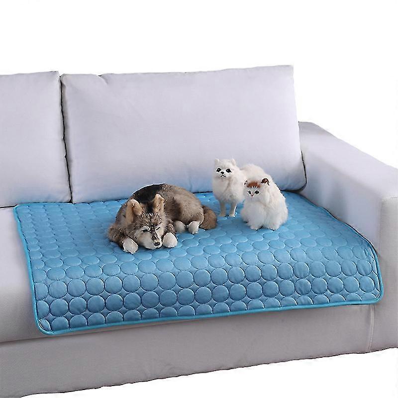 犬アイスシルクマットサマーペットマットスリーピングマット冷却LCEマットブラウンキャットラグパッドドッグ用品ドッグハウス