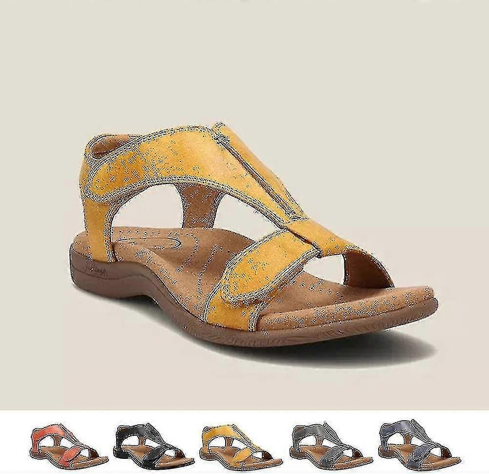 Women's Comfortable Orthopedic Sandals, Sursell Orthopedic Sandals, Flat Beach Casual Sandals