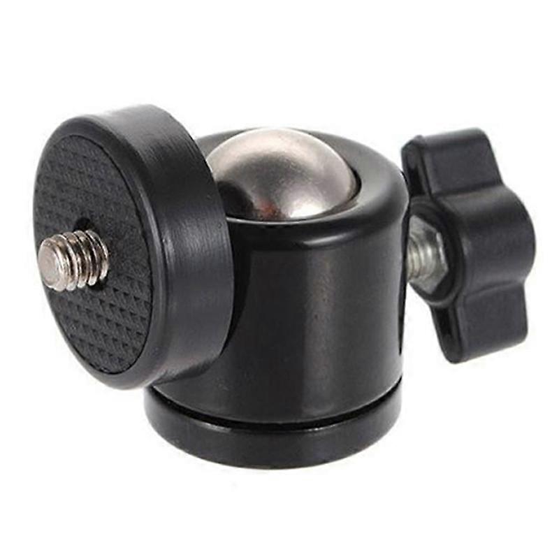 Black 1/4 360 Swivel Mini Ball Head Screw for Camera Tripod DSLR Ballhead Stand JIKAIX