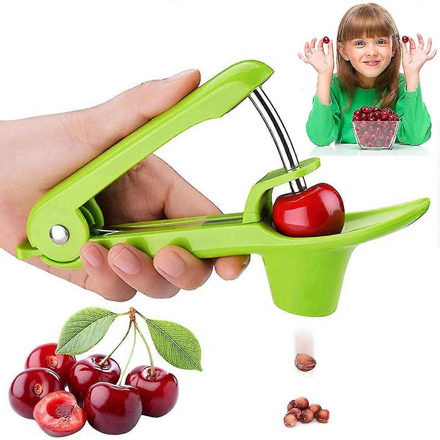 Press-type cherry cherries corer, red dates corer, creative core-slicing and seed-taking kitchen too