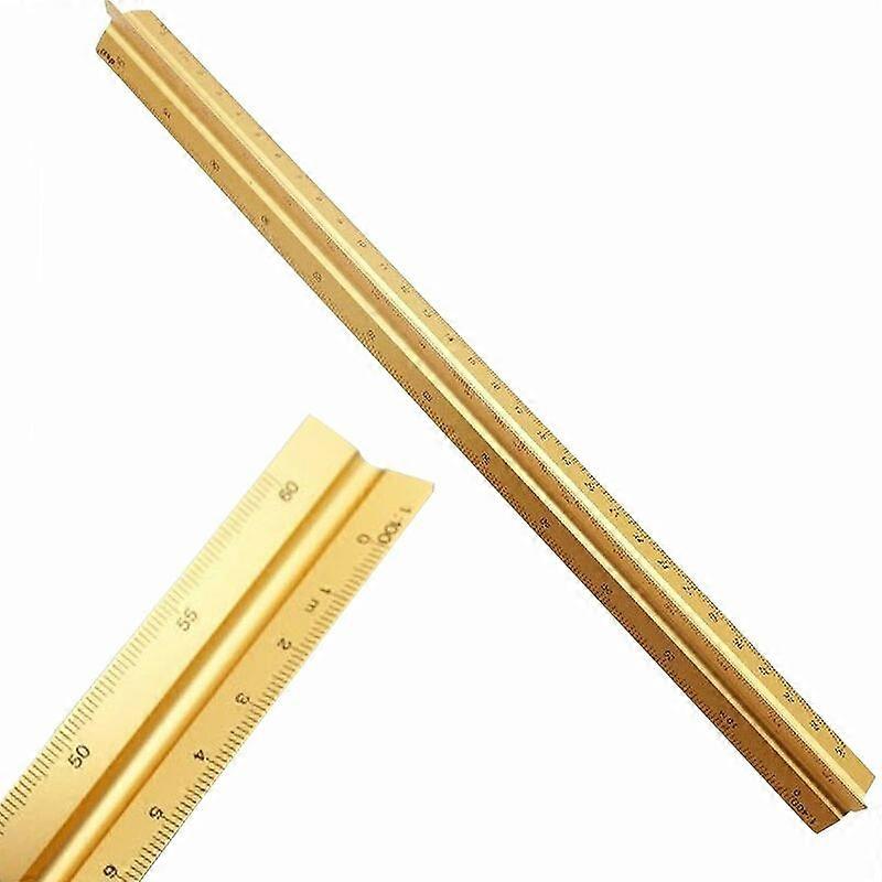 Triangular Scale Kutch Engineers Aluminum Ruler Laser Engraved Triangle ...