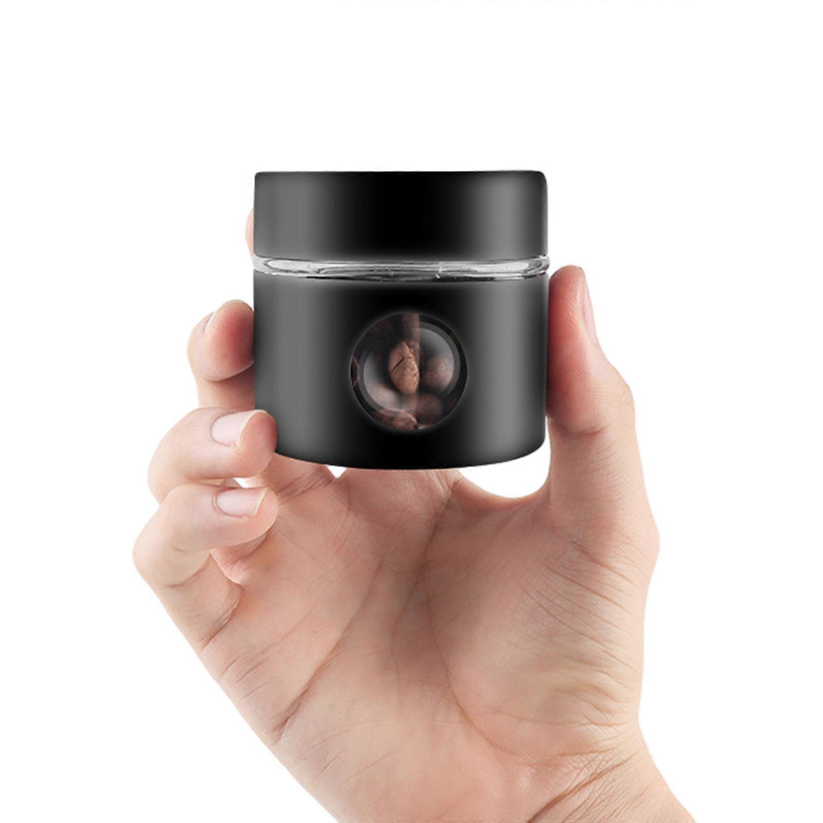 Upgrade Multifunktionale versiegelte Mini-Glasdose für Kaffeepulver und Tee tragbar versiegelt