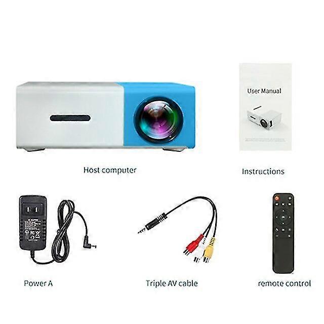 Pro Led Mini Projector 480x272 Pixels Supports 1080p Hdmi Usb Audio Portable Home Media Video Player