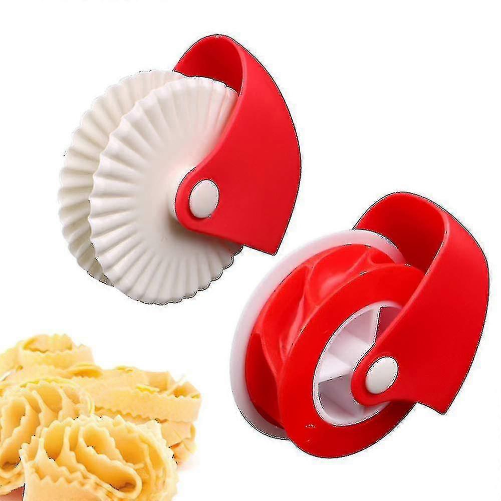 Pizza Cutter Pastry Pie Plastic Wheel Roller Kitchen Baking Tool Decoration