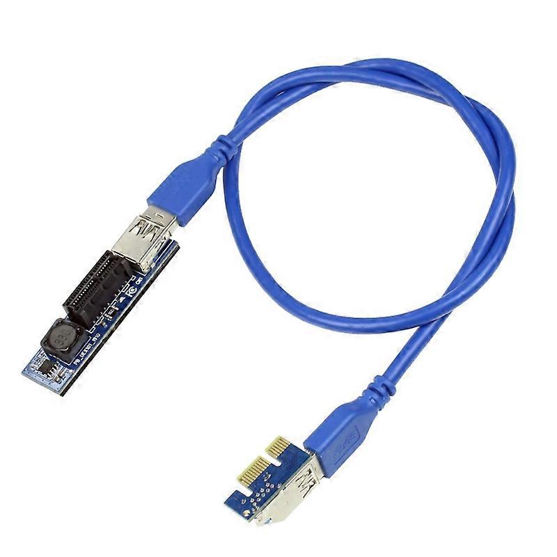 PCI-E X1 Riser Card PCI Express 1X to 1X Extension Cable 0.3/ 0.6M USB3.0 Kit