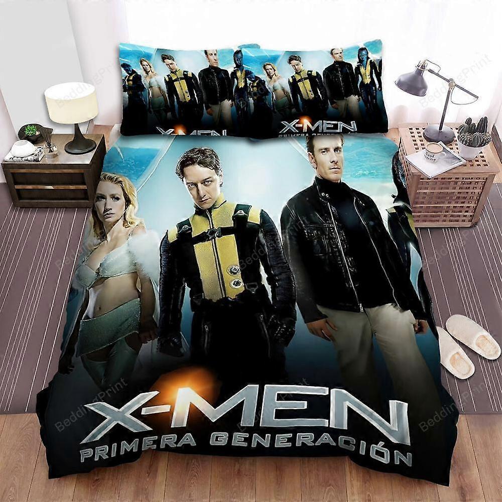 v2167 Lakan X-Men First Class Movie Art Påslakan Set Täcke Överdrag Lakan IU2167